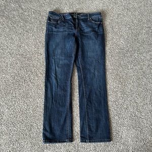 Vera Wang Roll cuff capri jean